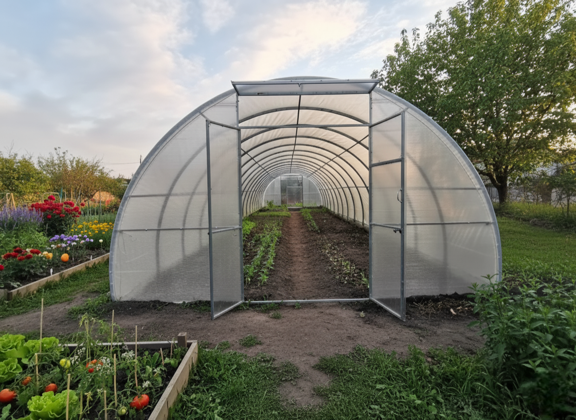 Теплиця львів'янка Ш 4м (плівка) Довжина: 4,6,8,10,20 м - Зображення 4