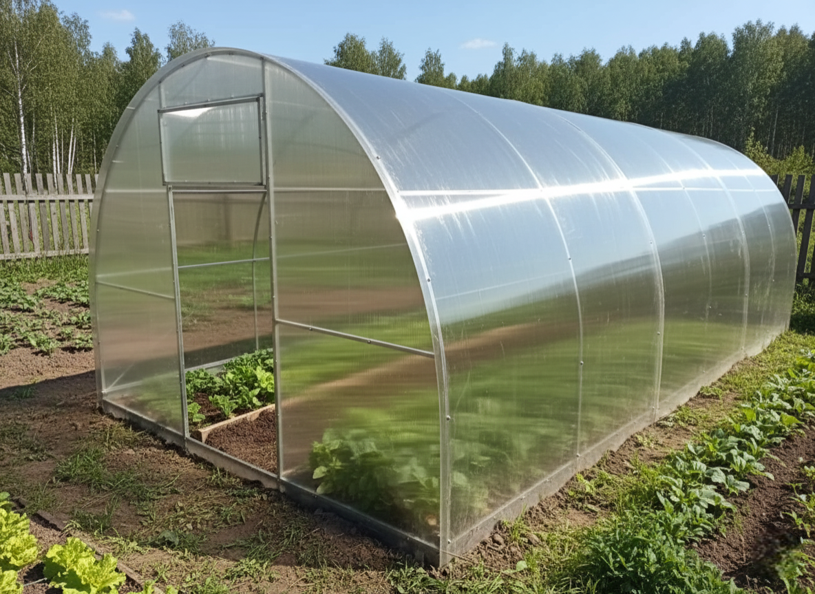 Теплиця львів’янка Ш 3м (полікарбонат) Довжина 4,6,8,10м - Зображення 2