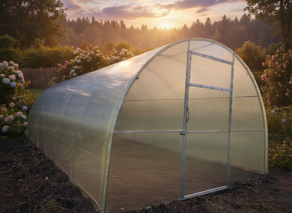 Теплиця львів’янка Ш 3м (полікарбонат) Довжина 4,6,8,10м - Зображення 3