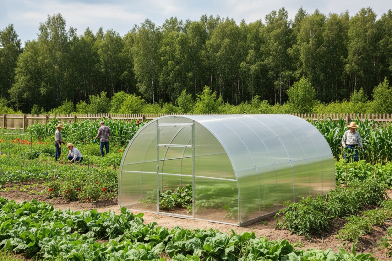 Теплиця львів’янка Ш 3м (полікарбонат) Довжина 4,6,8,10м - Зображення 6